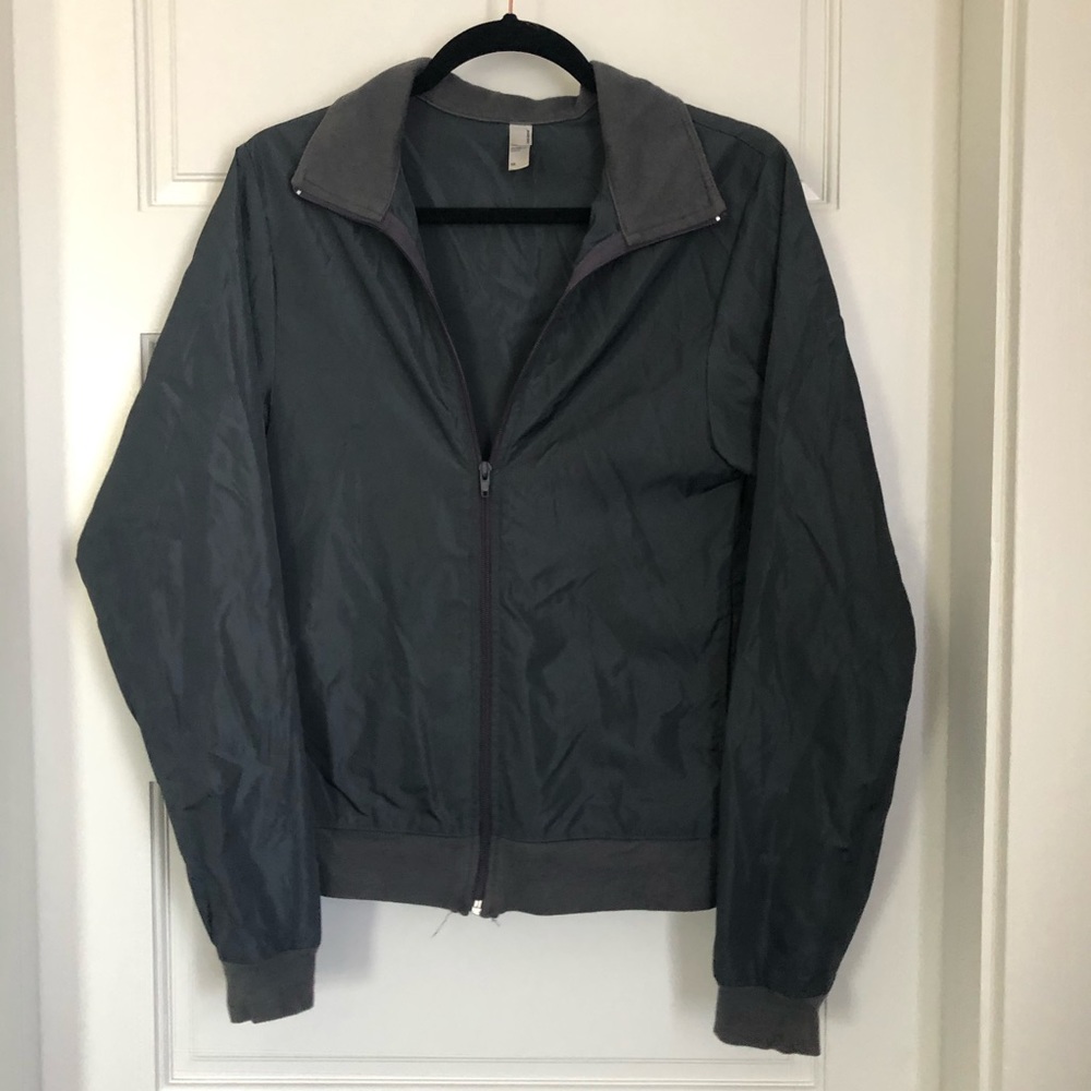 American apparel zip up windbreaker